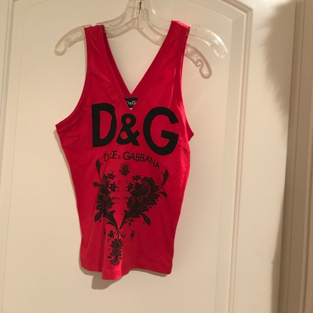D&G Red & Black tank top NWT LARGE
