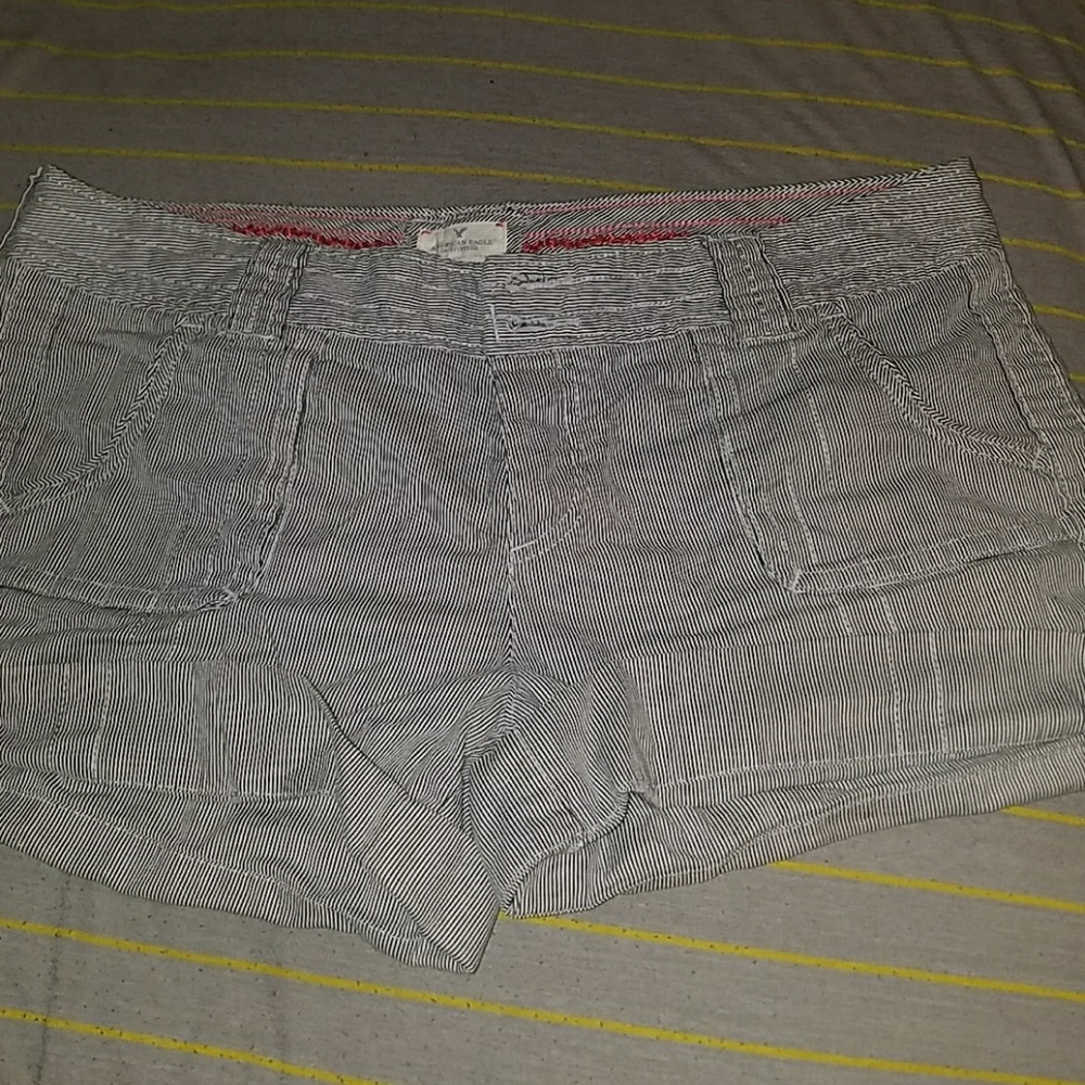 American eagle pinstripe shorts