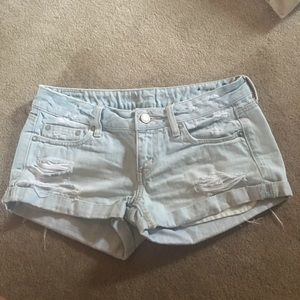 AEO denim shorts