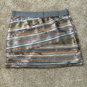 Sequin mini skirt