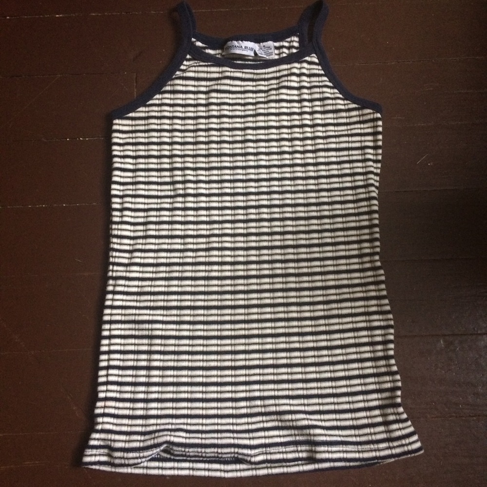 Vintage 90s striped high neck top