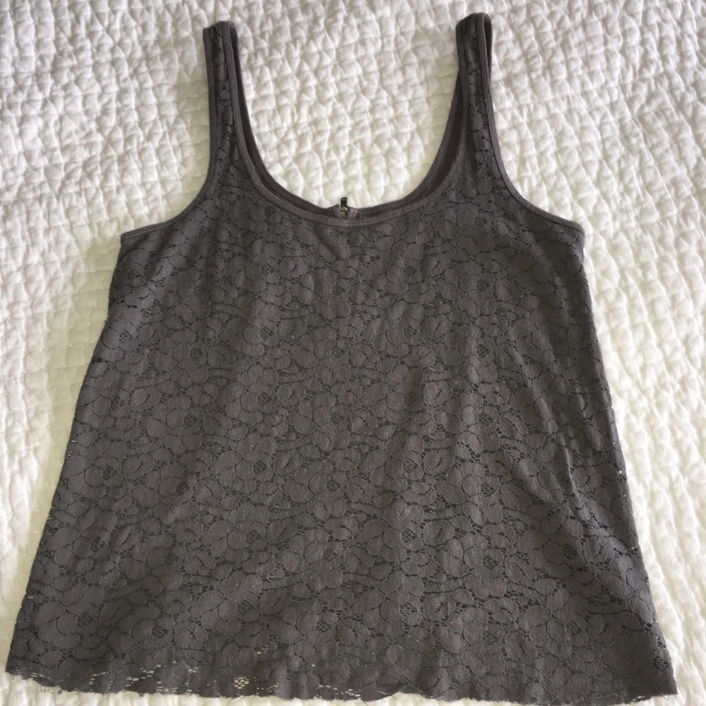 Lace Gray Top