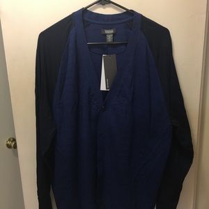 Men's Kenneth Cole Blue/Navy Cardigan