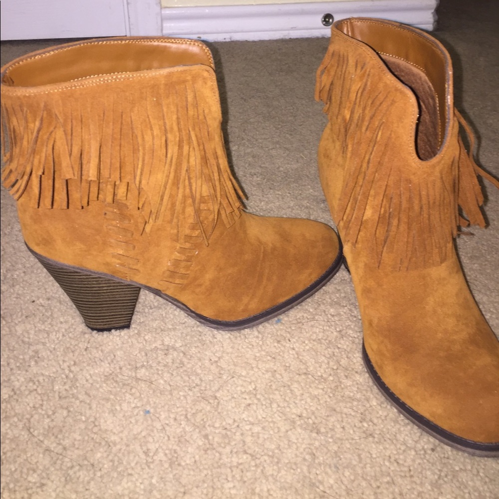 SOLD Fringe Boots