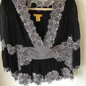 Catherine malandrino eyelet blouse