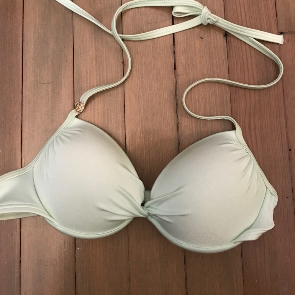 Mint green bikini top perfect condition