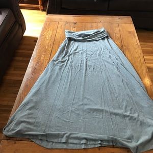 Gray maxi skirt