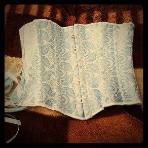 Sky underbust corset