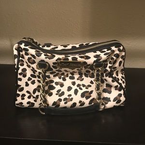 Betsey Johnson leopard purse
