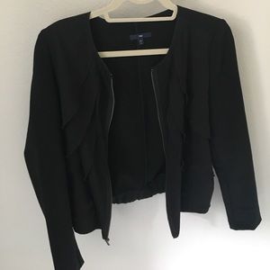 Black crepe jacket from Gap