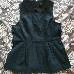 J.Crew Peplum Top with Brocade Print sz 8 NWOT!