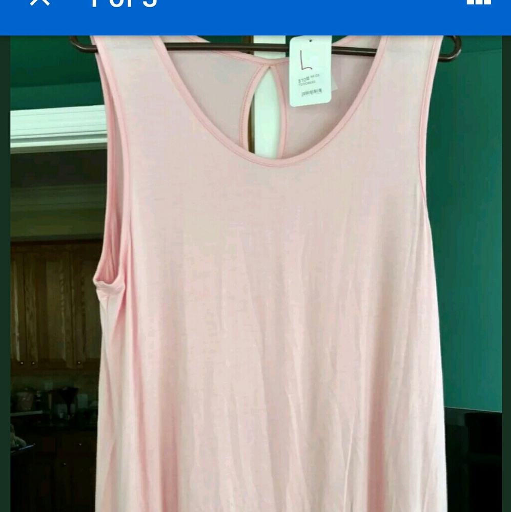 Brand new Peach Sleeveless tunic top