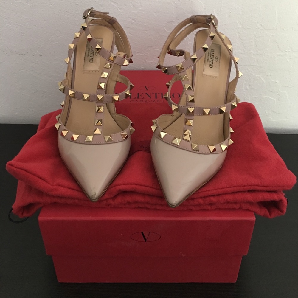 Valentino Rockstud T Strap - 100MM