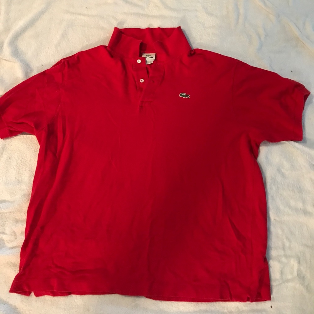 Red Lacoste Polo