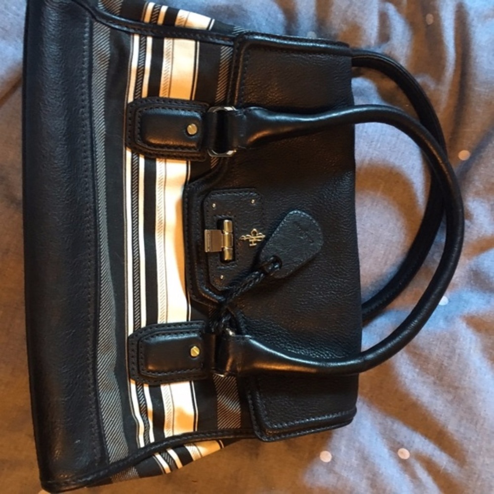 🌸 Cole Haan Satchel Handle Bag W Stripes