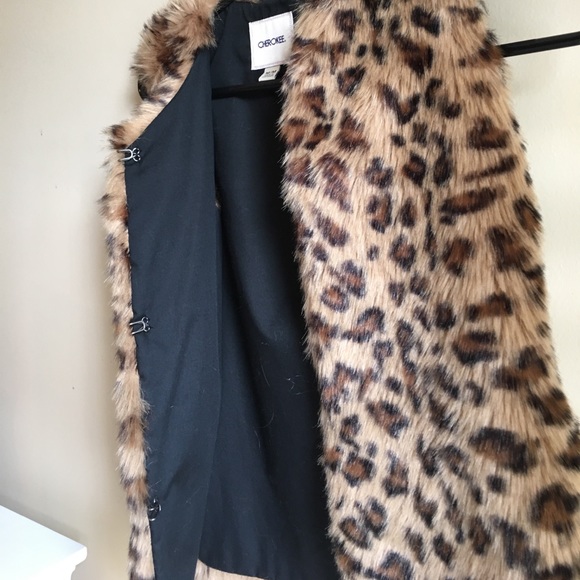 Button Up Cheetah Print Vest - Picture 3 of 3