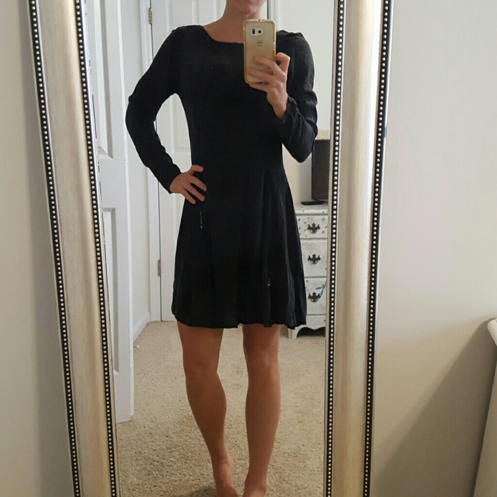 Black denim neuw dress