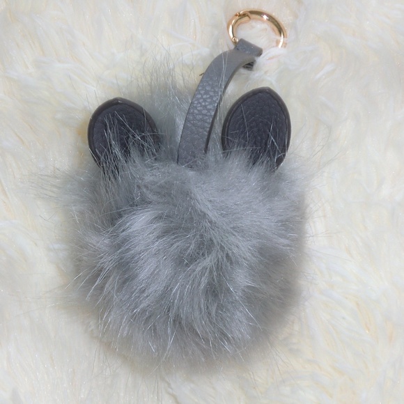 Accessories - NEW Gray Cat Pom Pom Purse Accessory