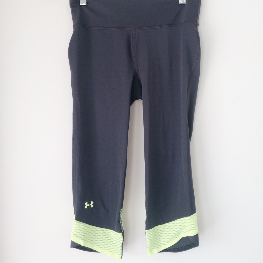 Under Armor Green and Grey Yoga Pants
