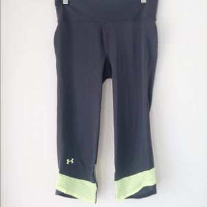Under Armor Green and Grey Yoga Pants