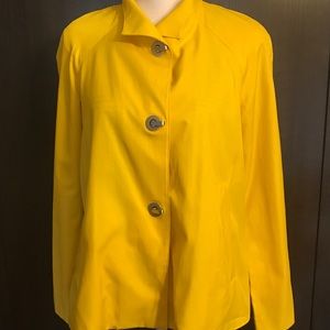 Jones New York Stylish Yellow Jacket Size Small