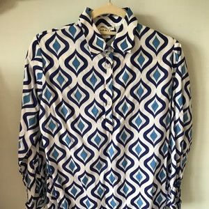 Navy print tunic