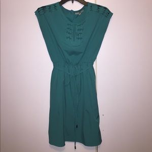 Ya Los Angeles Teal Dress with Metallic details