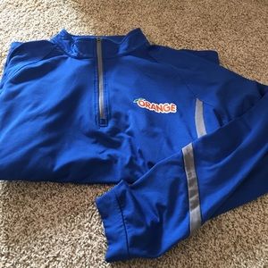 Orange rays half zip hoodie