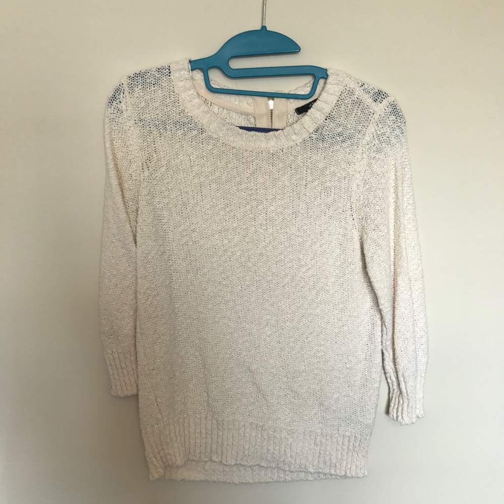cream sweater