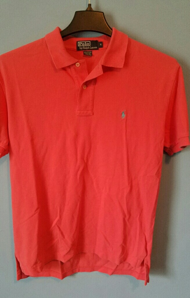 Mens Medium Bright Pink Polo Ralph Lauren Shirt
