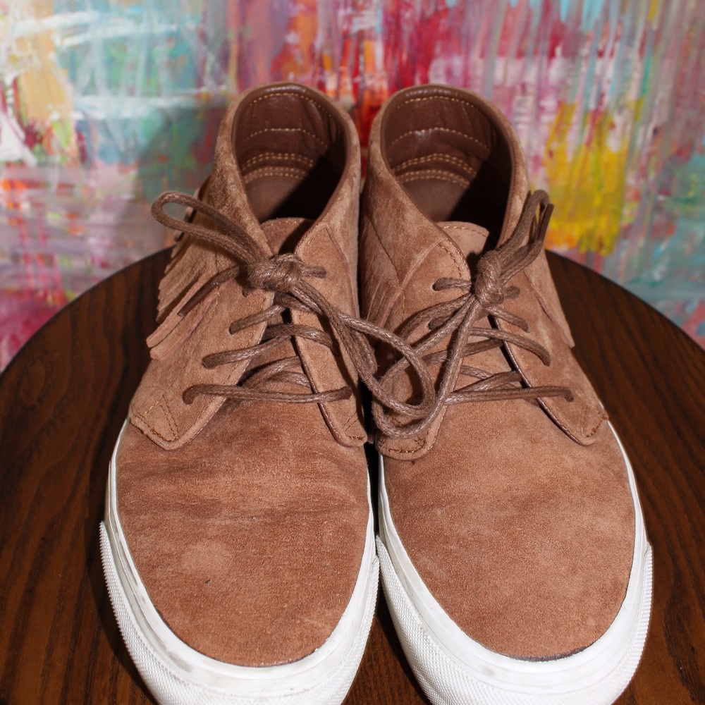 Vans brown suede booties