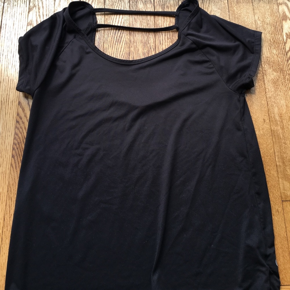 Black exercise top