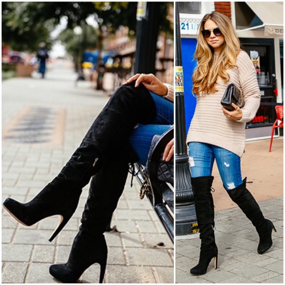 Sam Edelman Shoes - Sam Edelman Black Over the Knee Boots