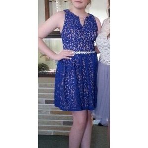 blue homecoming dress