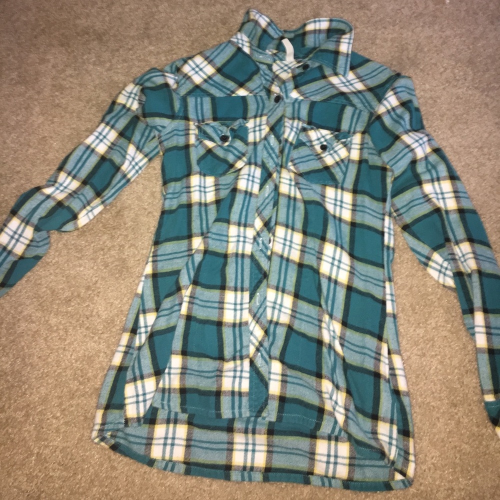 long sleeved button up shirt