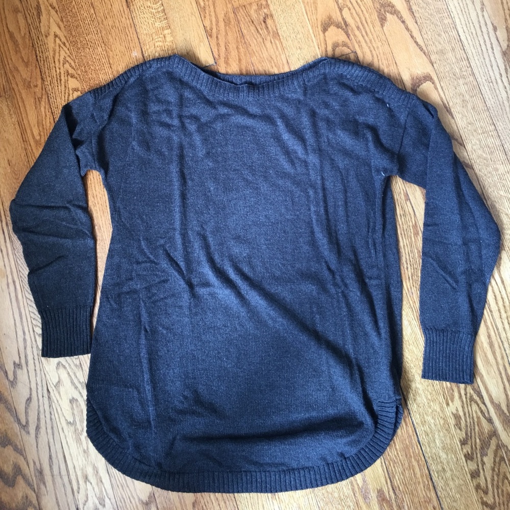 Boatneck tunic sweater