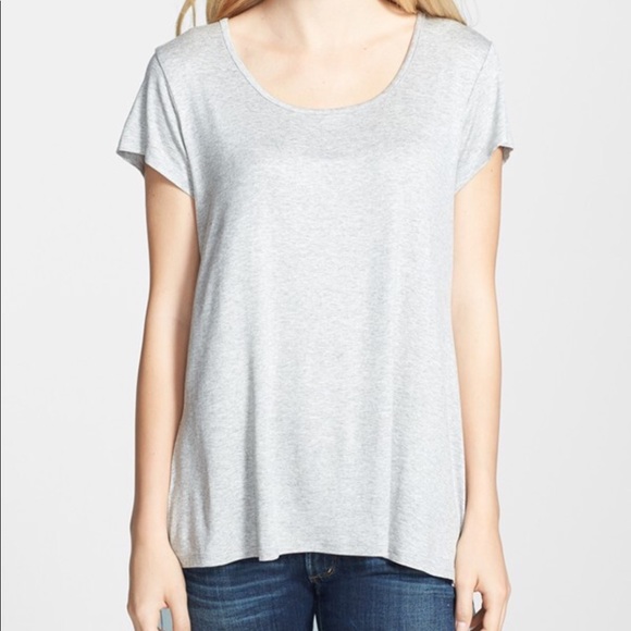 Bobeau Mixed Media Long Tee Size M - Picture 2 of 4