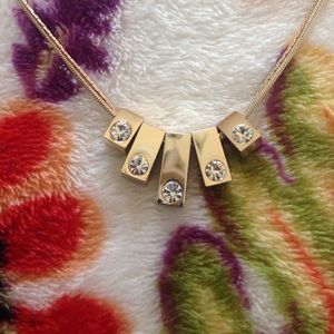 Reversible black and white necklace with stones