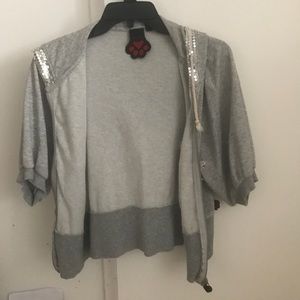 Cute silver sequin top