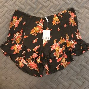FREE PEOPLE Floral Shorts