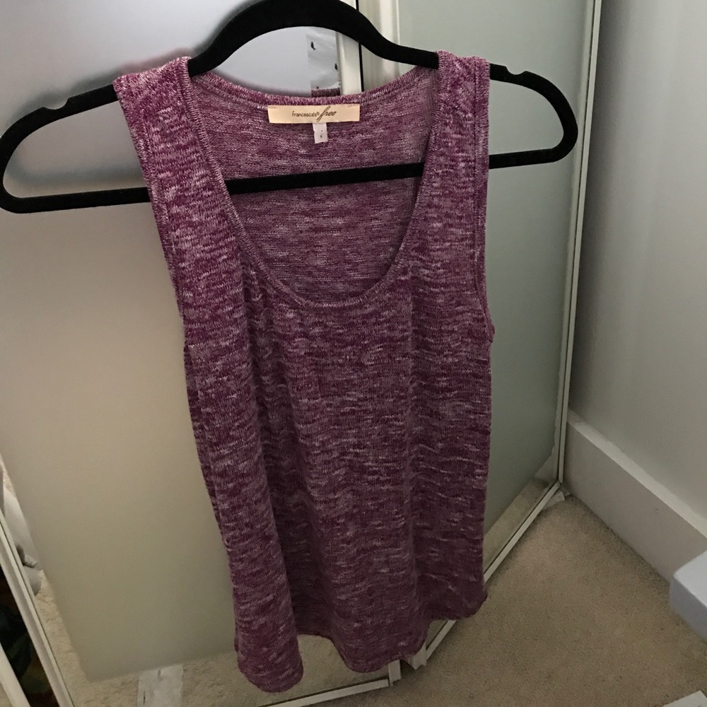 Purple sweater tank