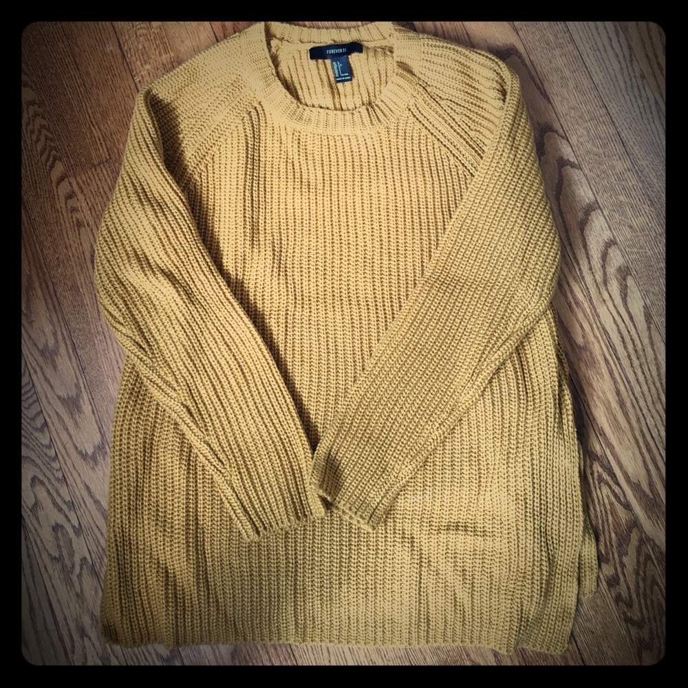 Golden corn yellow sweater