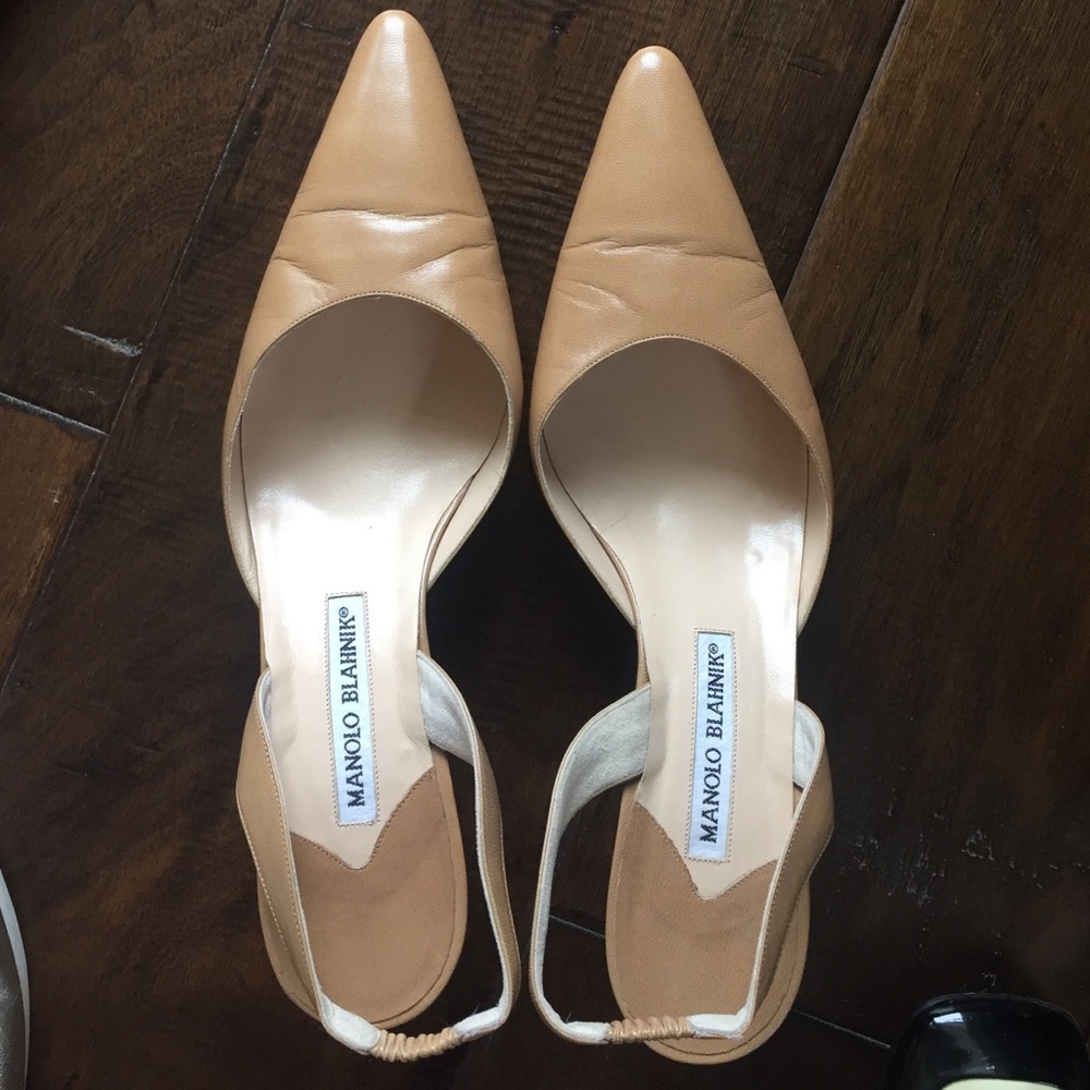 Tan Manolo heels