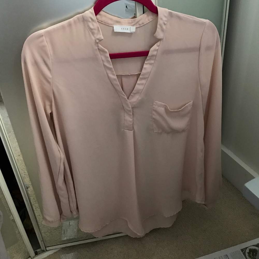 Blush blouse