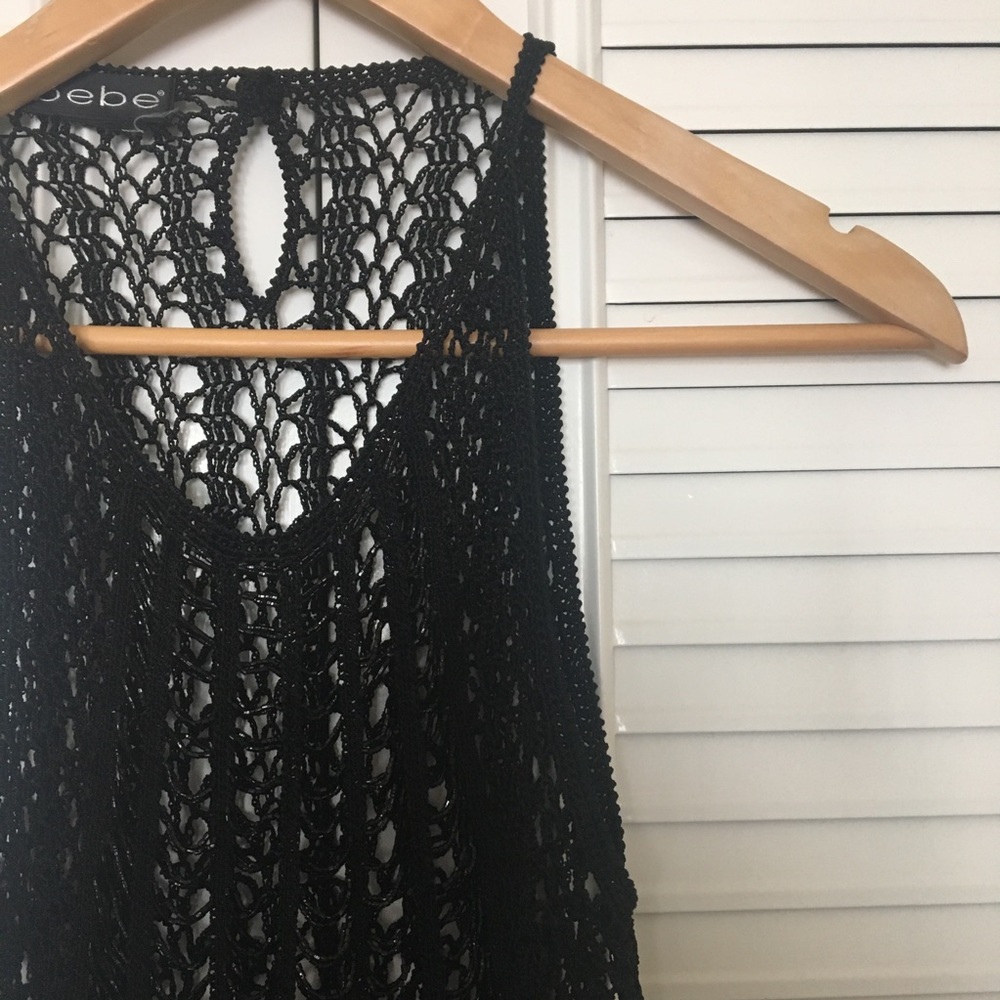 BEBE sequin top