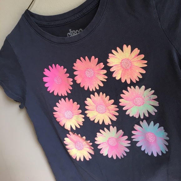 Kids Flower Tee Size 10/12 Large - Picture 2 of 3