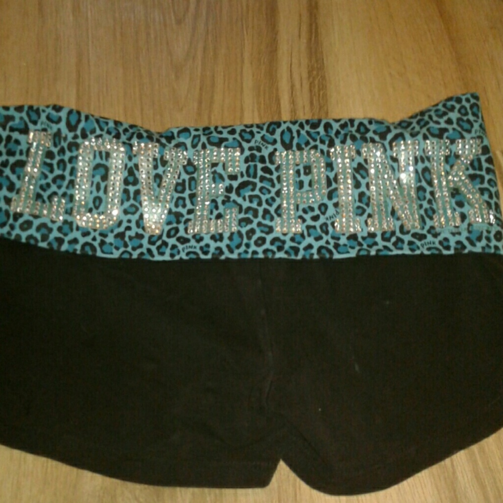 Black and blue shorts