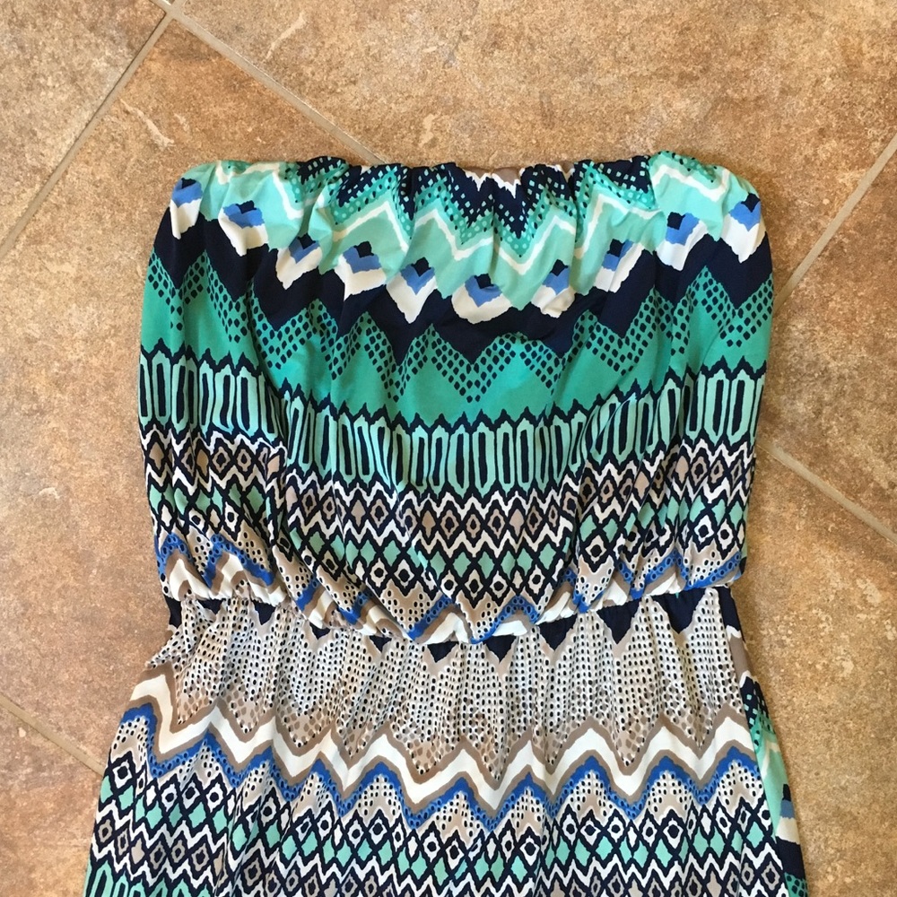 *MOVING SALE*BUY NOW* Agaci Aztec Silky Maxi Dress