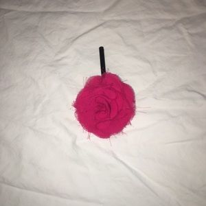J. Crew raw-edge flower hair pin