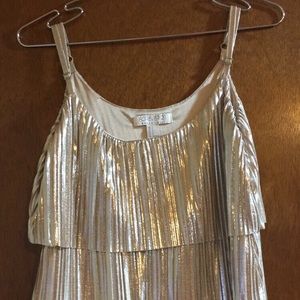 Gold metallic fired tank